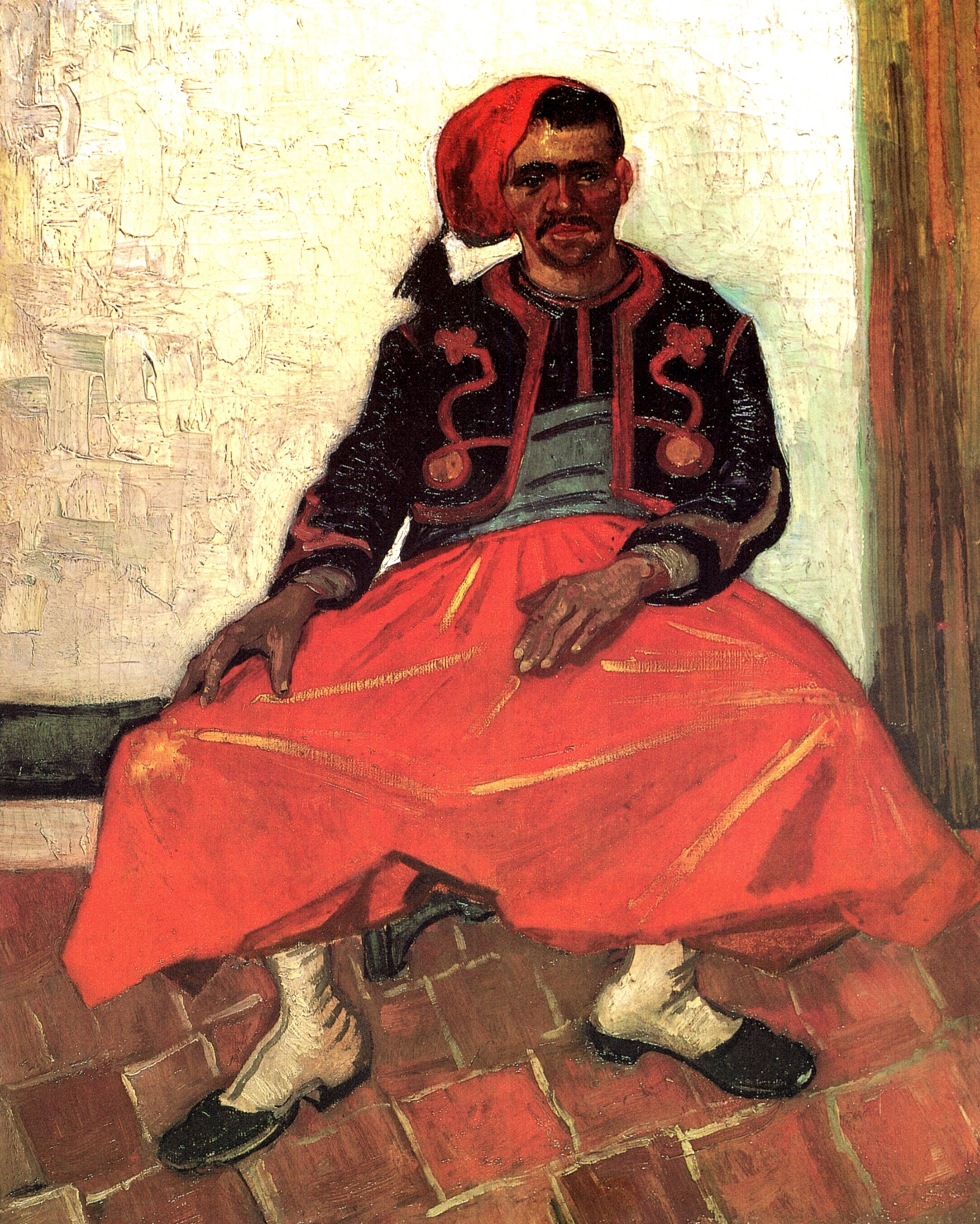 Картина Ван Гога Сидящий Зуав 1888